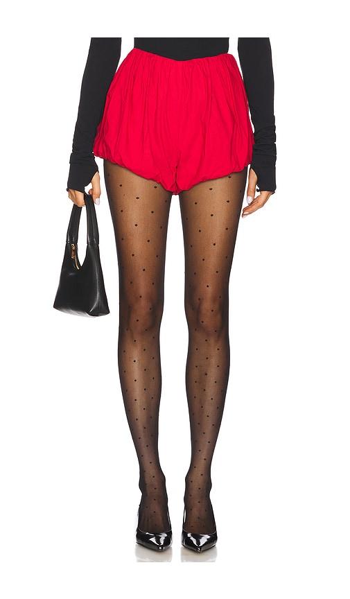 posse aurelia short in red.