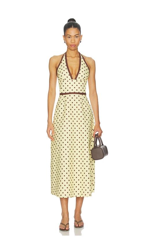 posse bowie dress in lemon.