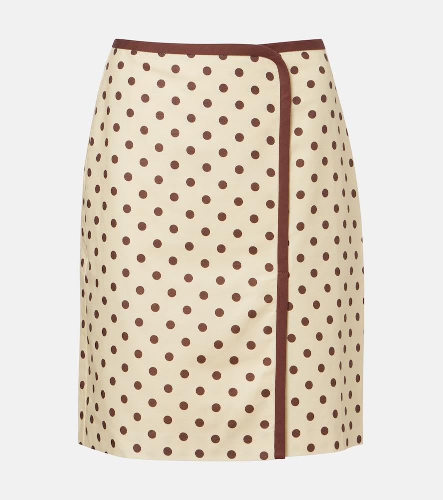 posse bowie linen and cotton wrap skirt