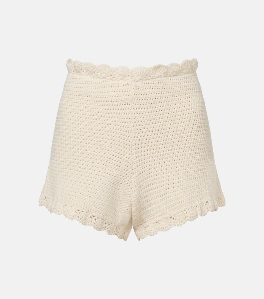 posse dylan crochet scalloped shorts
