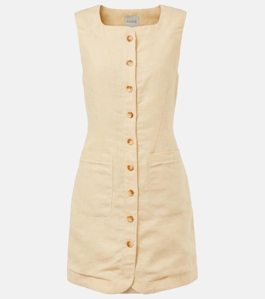 posse emma linen minidress