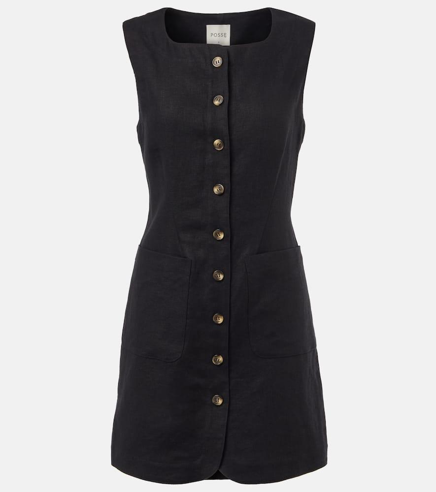 posse emma linen minidress