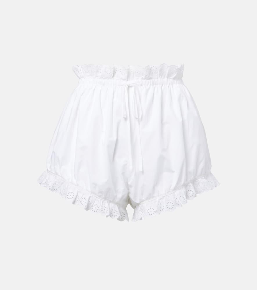 posse ezra broderie anglaise cotton shorts