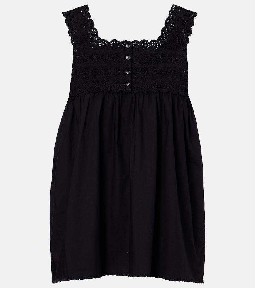 posse ezra broderie anglaise cotton top