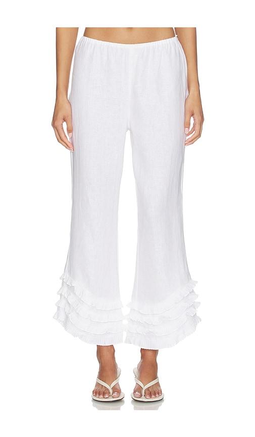 posse florence pant in white.