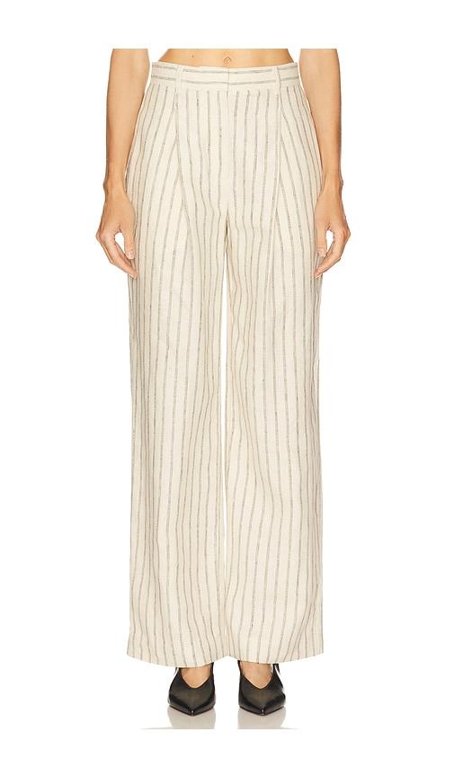 posse mackenzie trouser in cream.