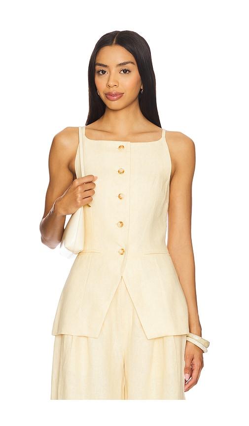 posse nancy gilet in lemon.