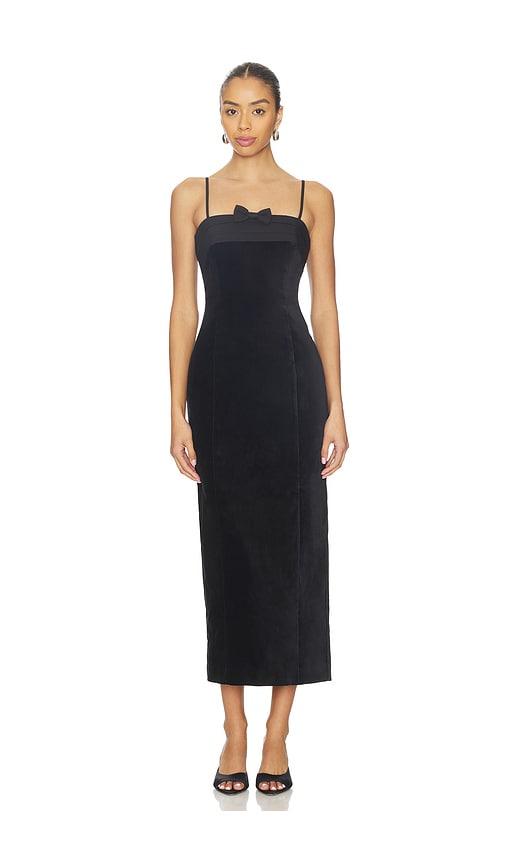 posse quincy dress in black.