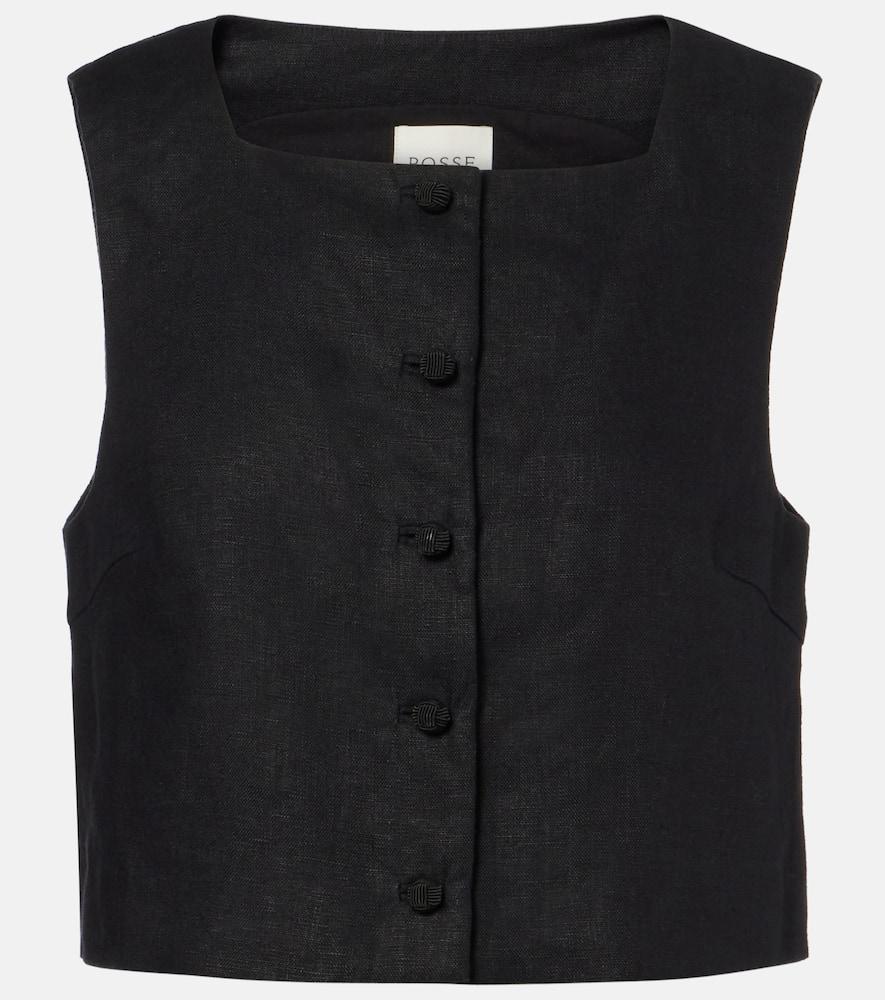 posse rio linen crop top