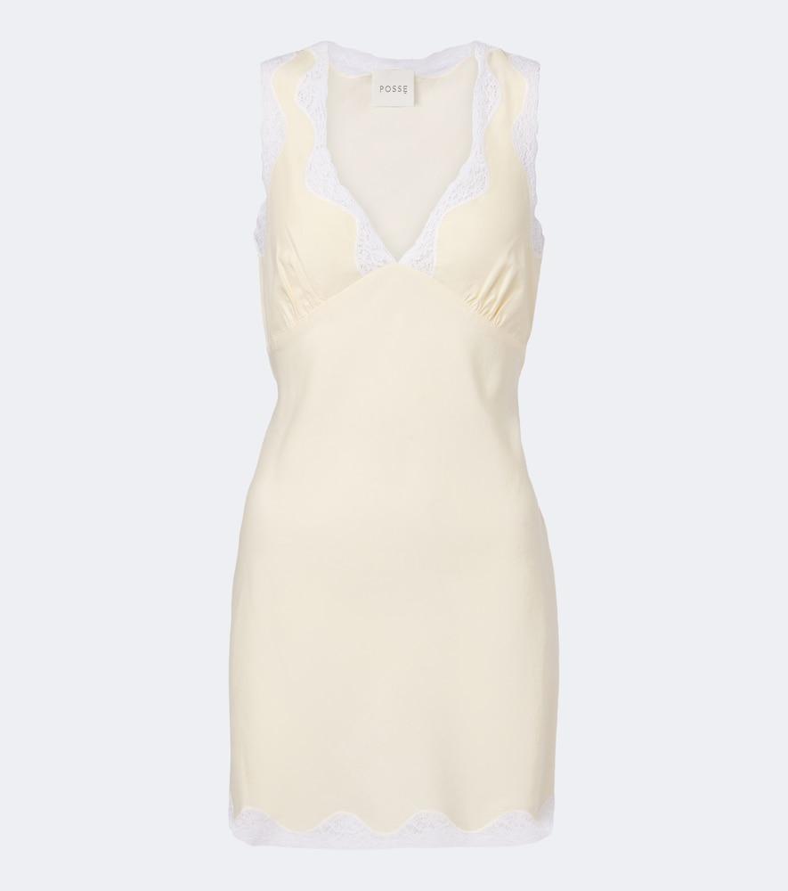 posse tabitha embroidered minidress