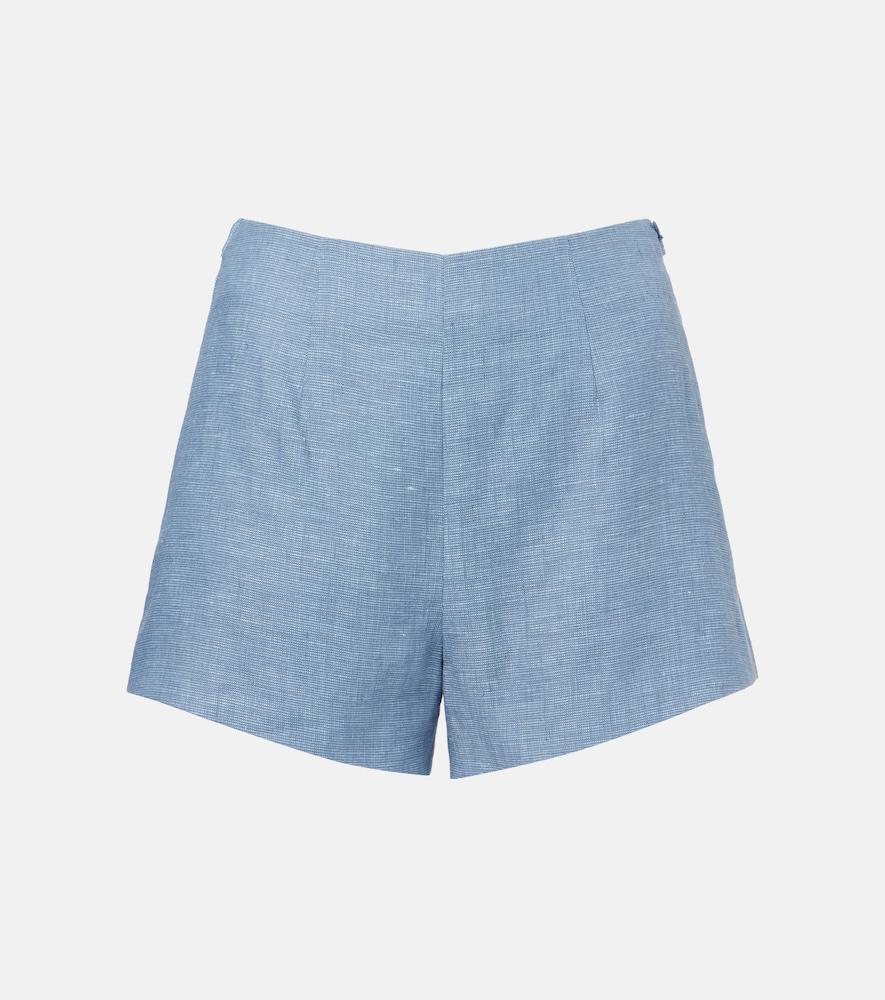 posse thea high-rise linen shorts