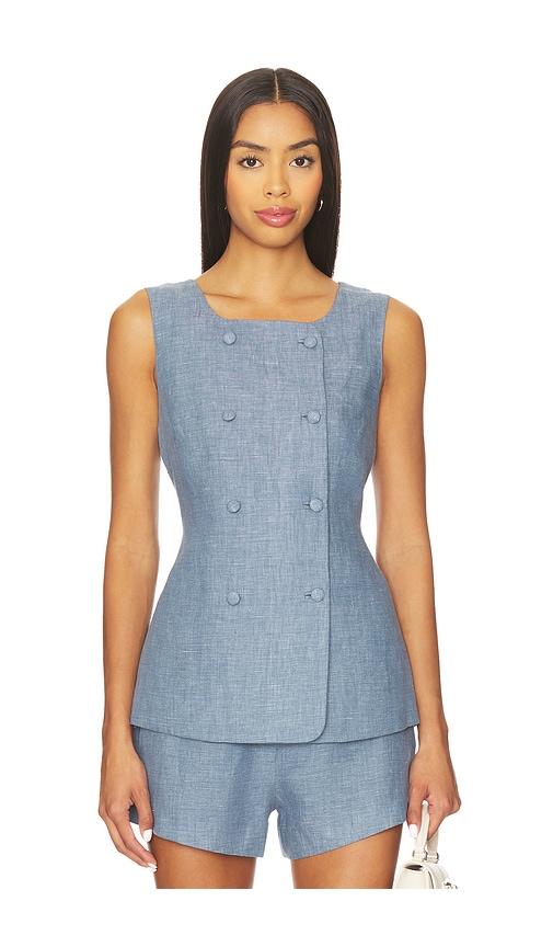 posse thea vest in blue.