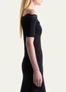 posy eyelet scallop off-shoulder top