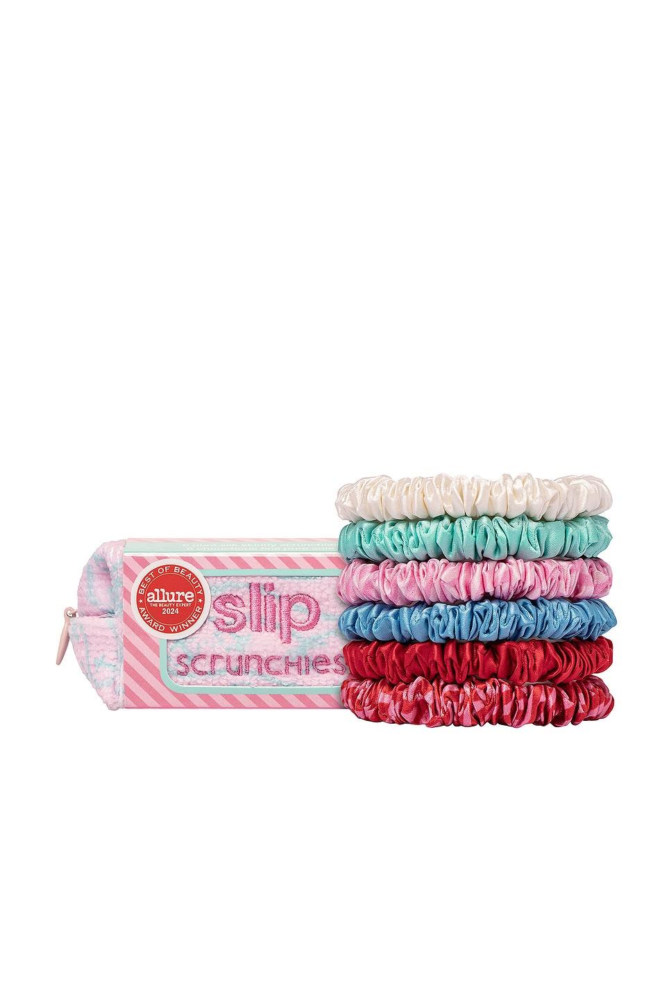 pouch & skinny scrunchies set of 6