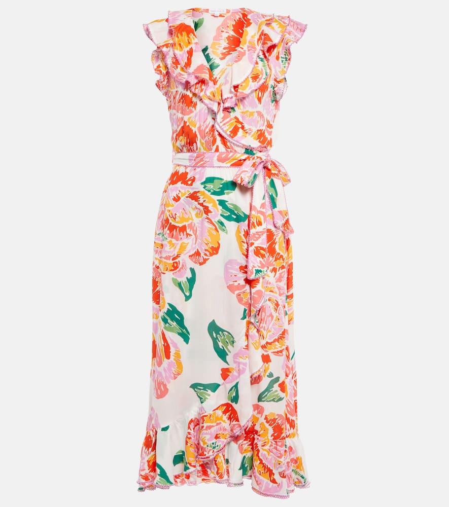 poupette st barth aude floral midi dress