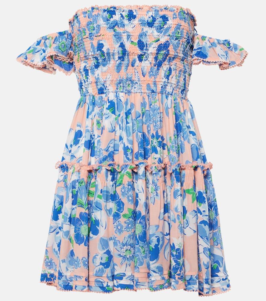 poupette st barth aurora floral minidress
