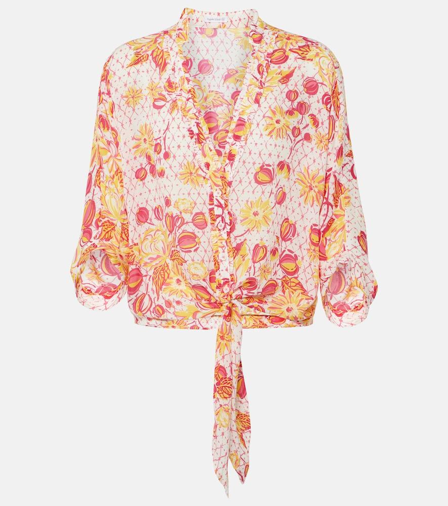 poupette st barth azia floral shirt