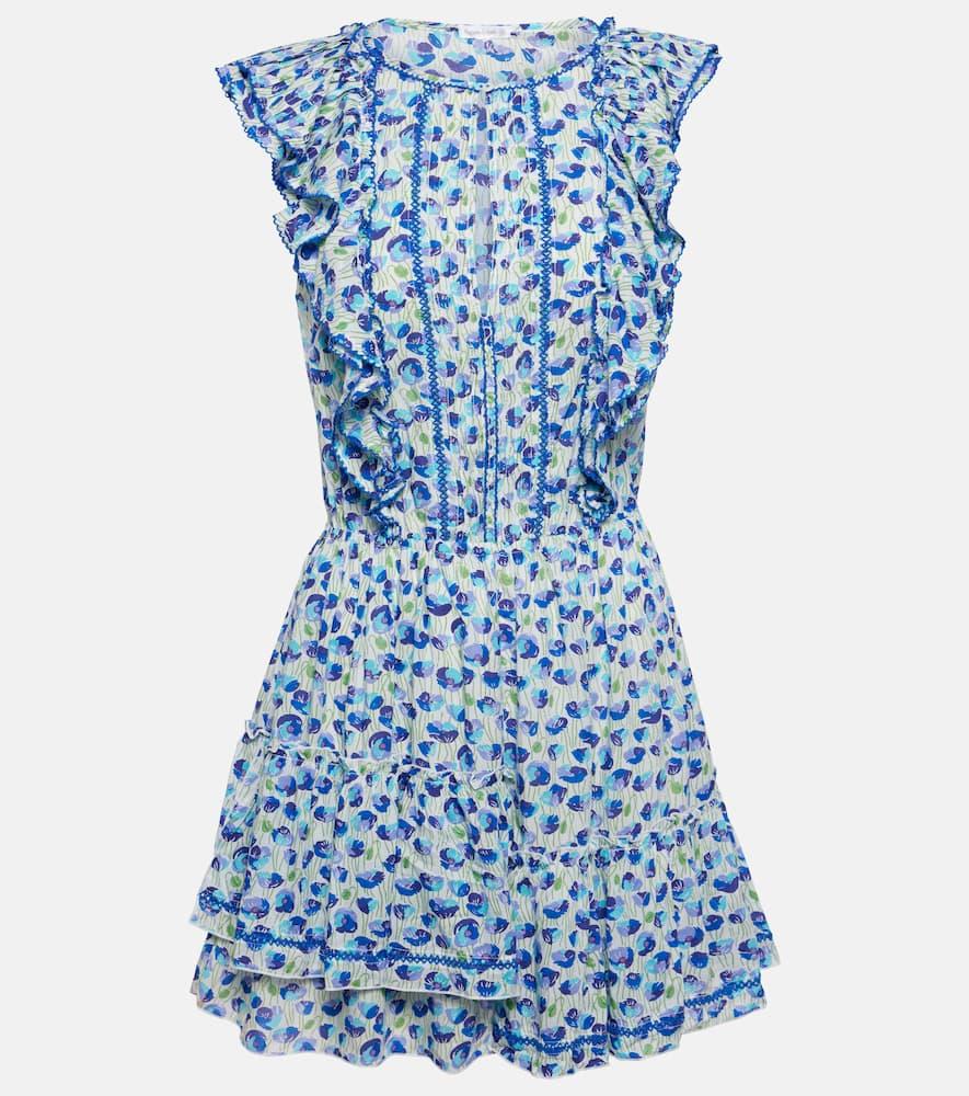 poupette st barth bambi printed ruffled minidress