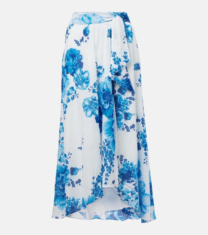 poupette st barth bilitis floral maxi skirt
