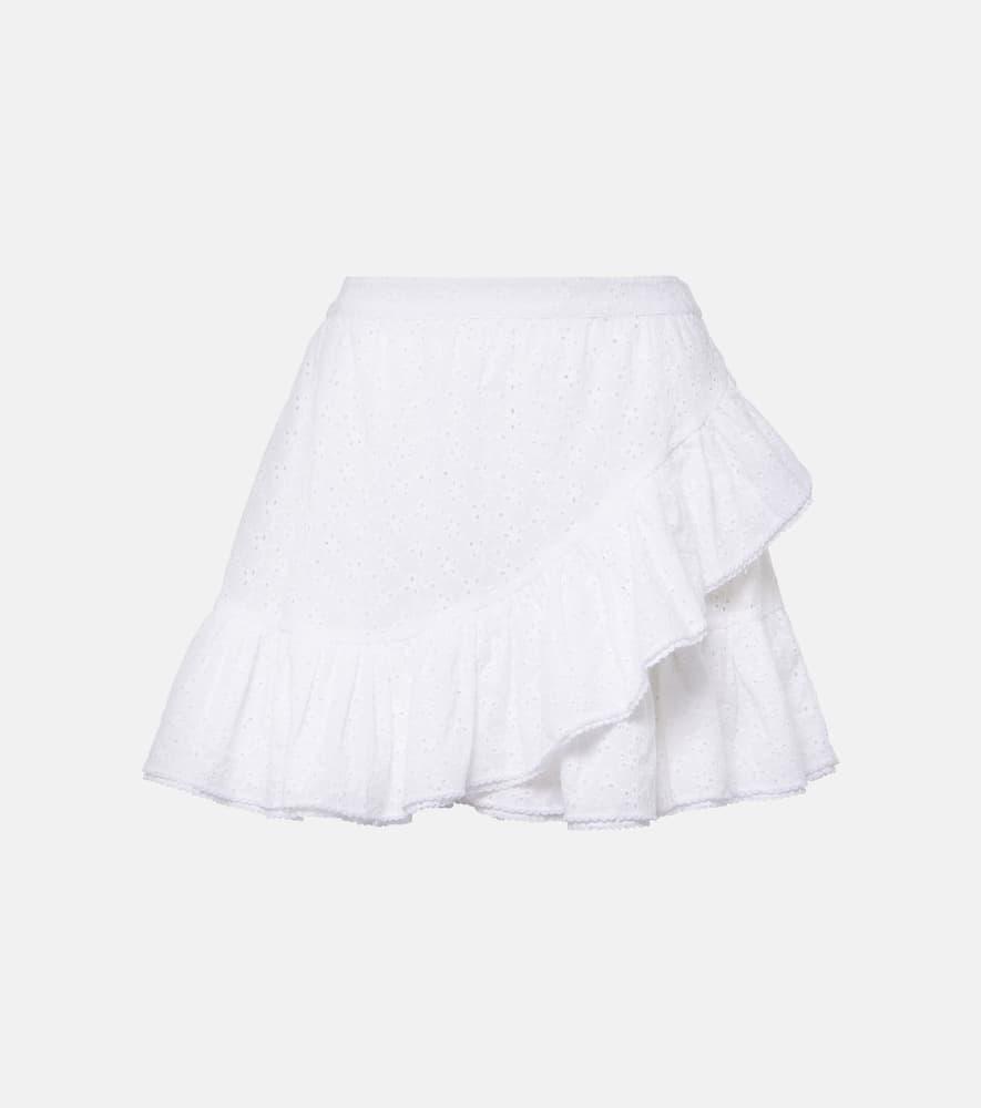 poupette st barth bova broderie anglaise cotton miniskirt