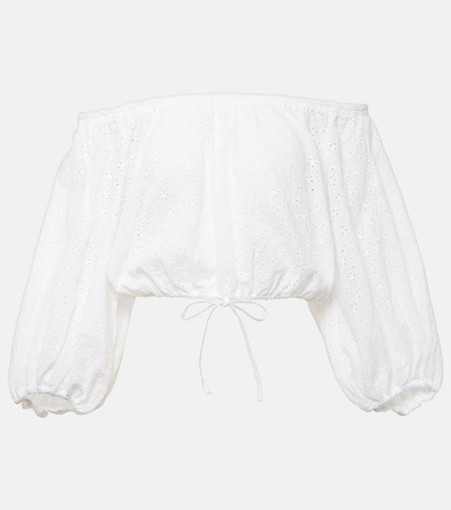 poupette st barth bova broderie anglaise cotton top