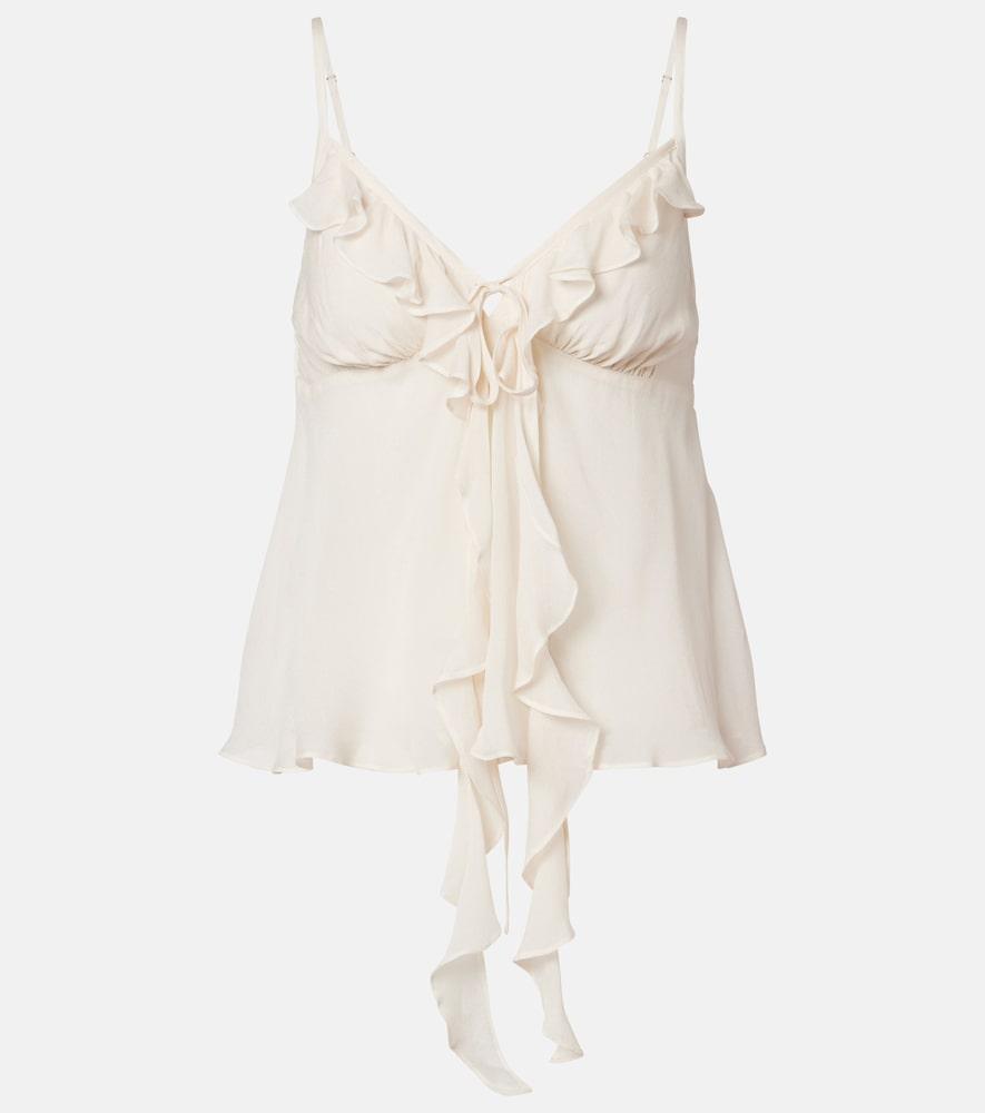 poupette st barth camille ruffled camisole