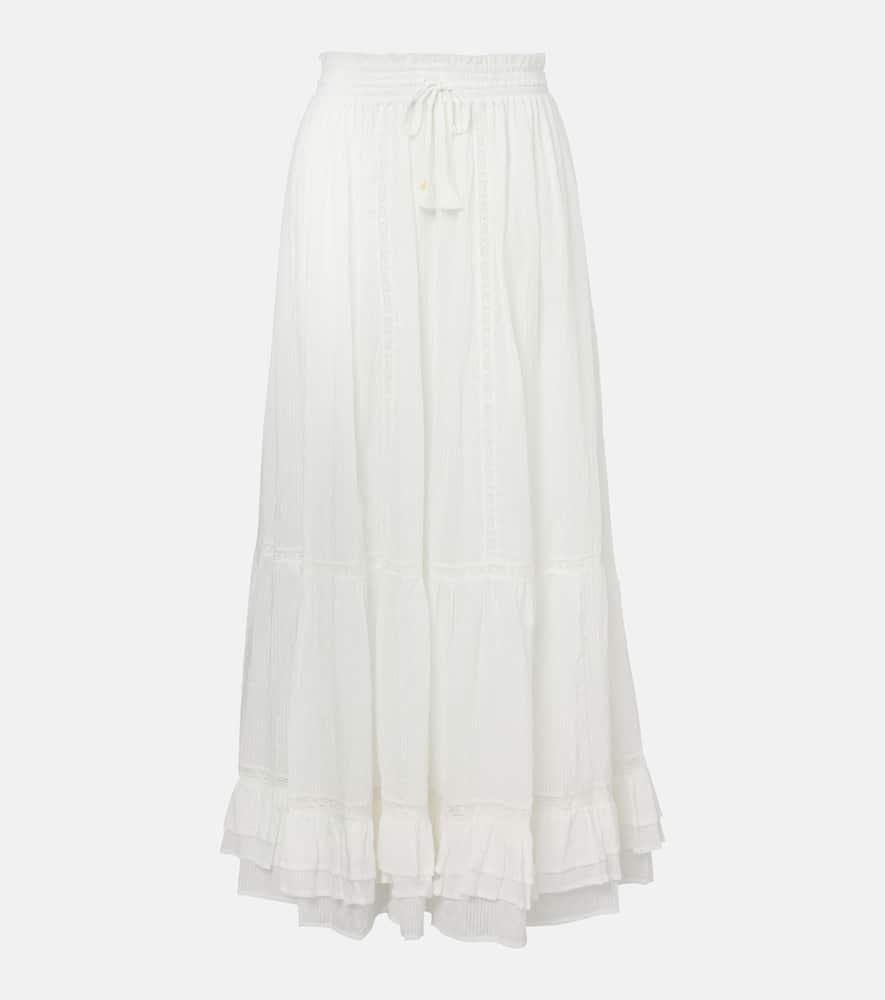 poupette st barth clara cotton maxi skirt