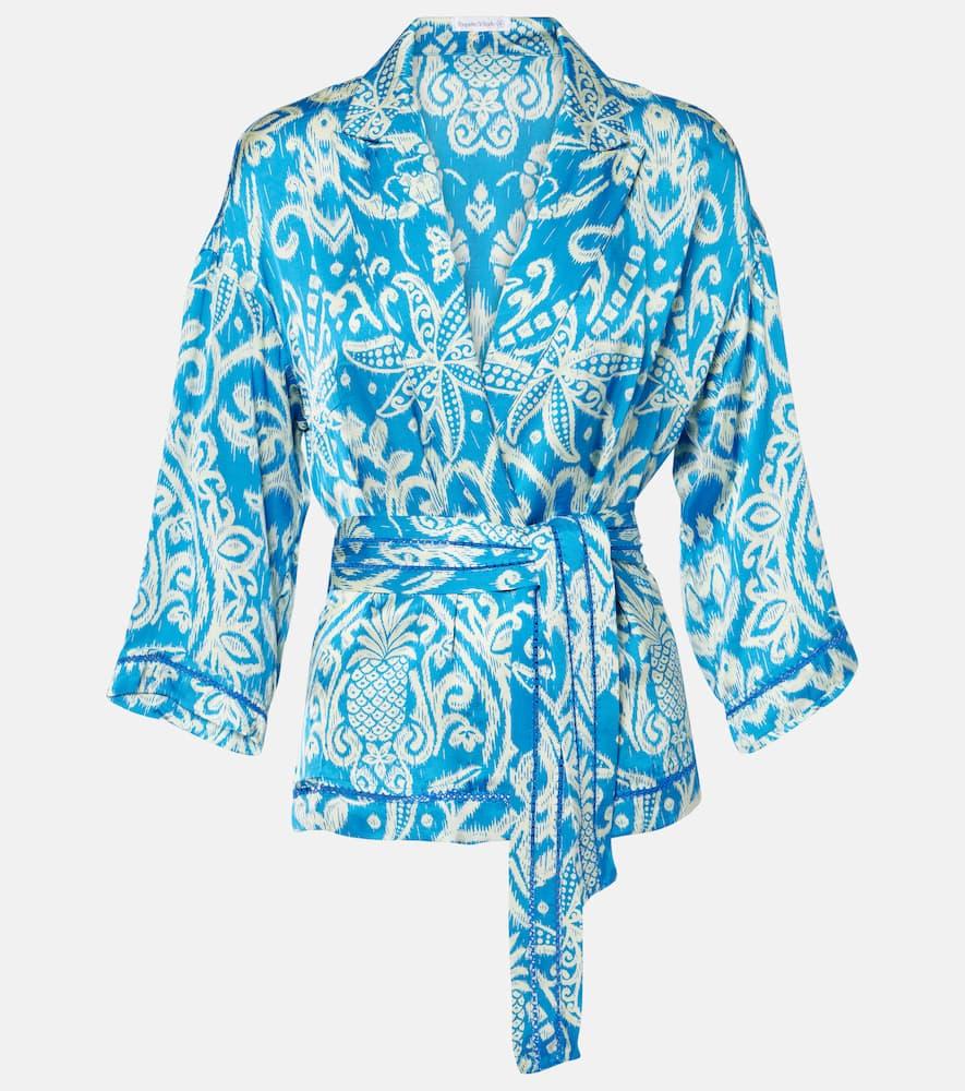 poupette st barth clea printed jacket