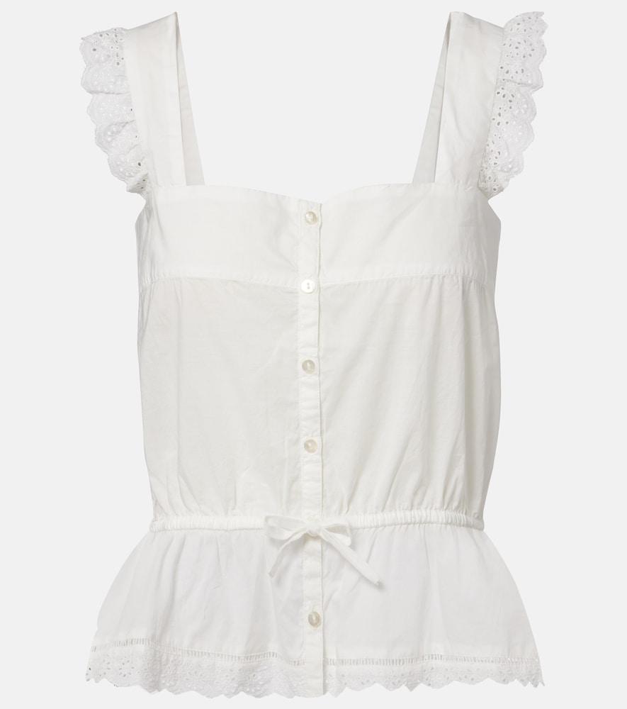 poupette st barth clive cotton poplin top