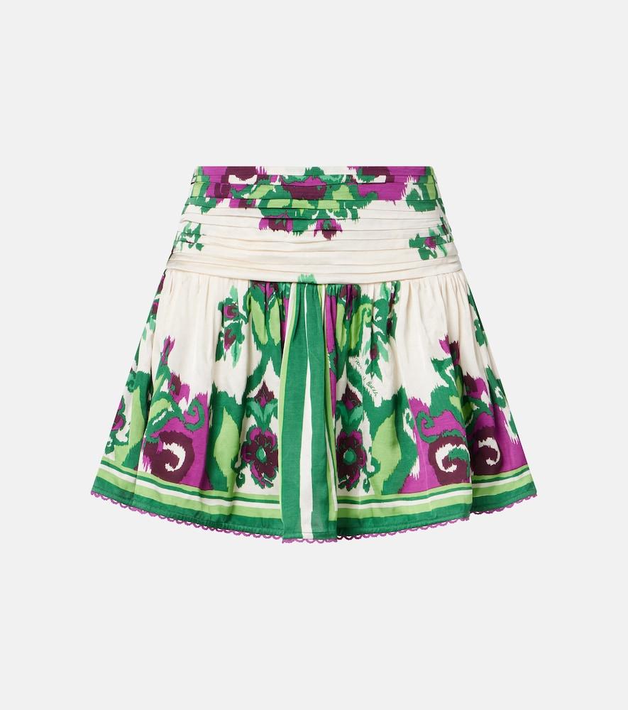 poupette st barth colleen floral miniskirt