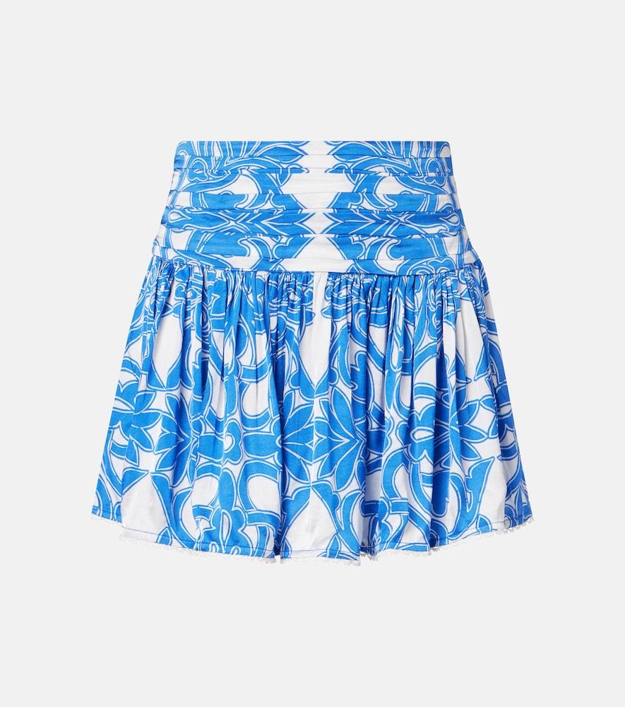 poupette st barth colleen floral miniskirt
