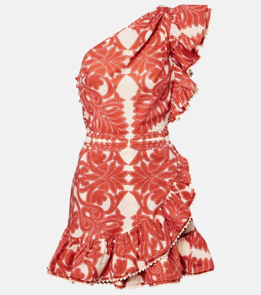 poupette st barth corinne ruffled cotton minidress