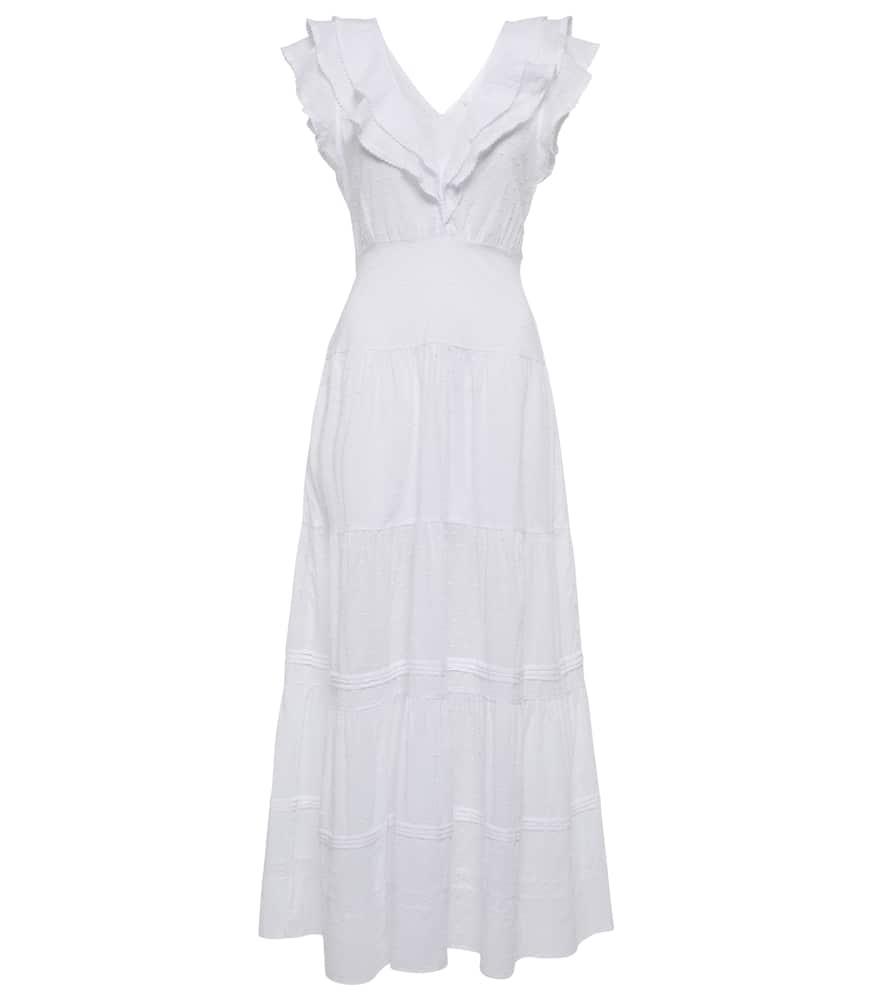 poupette st barth della cotton midi dress