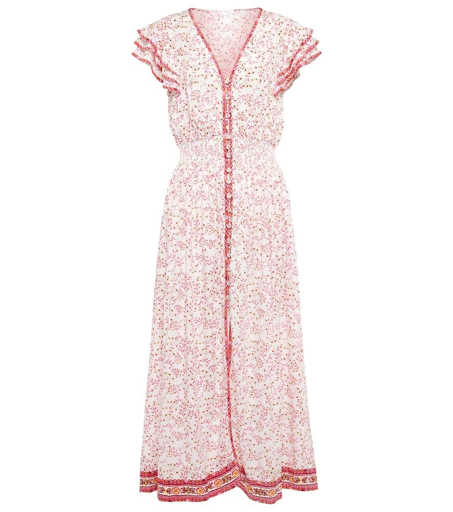 poupette st barth della floral midi dress