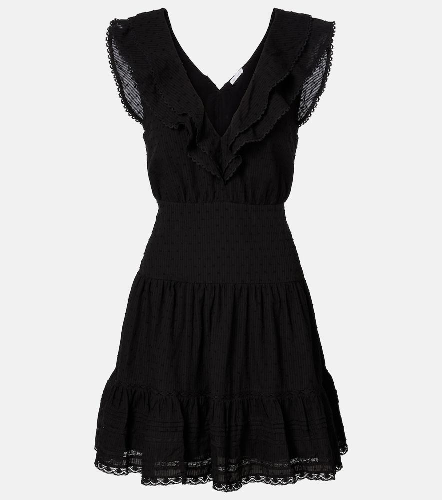 poupette st barth della ruffled cotton minidress