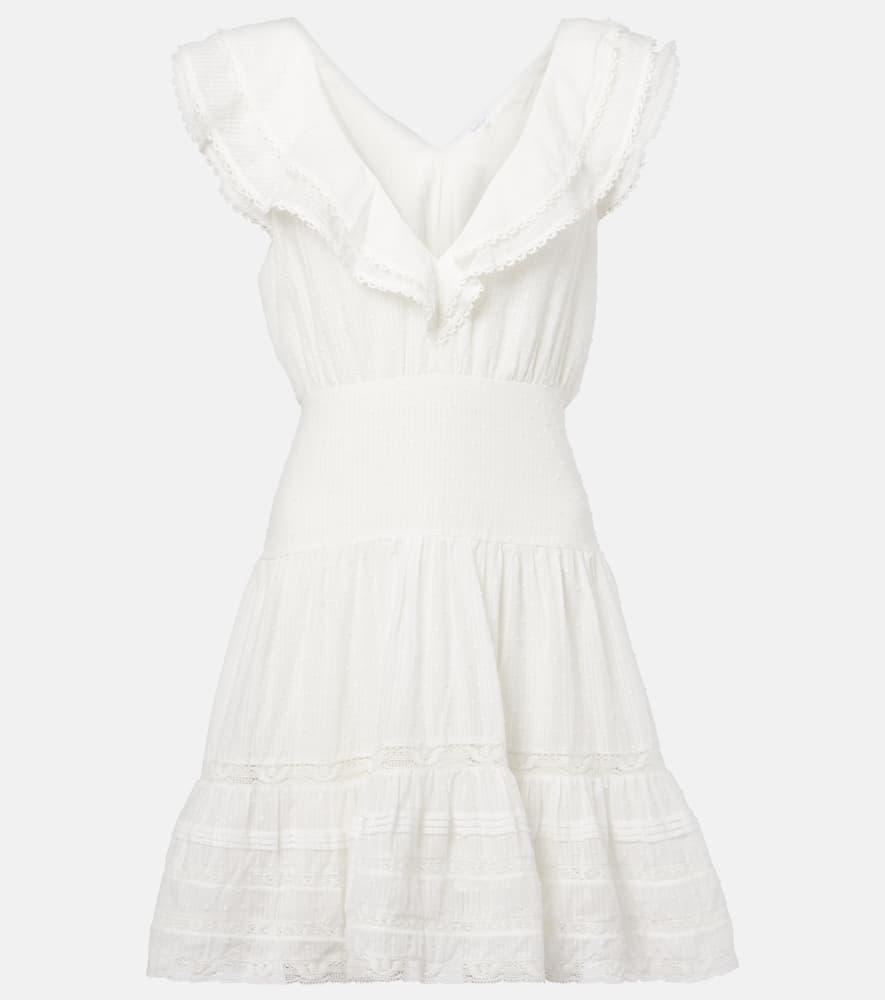 poupette st barth della striped cotton minidress