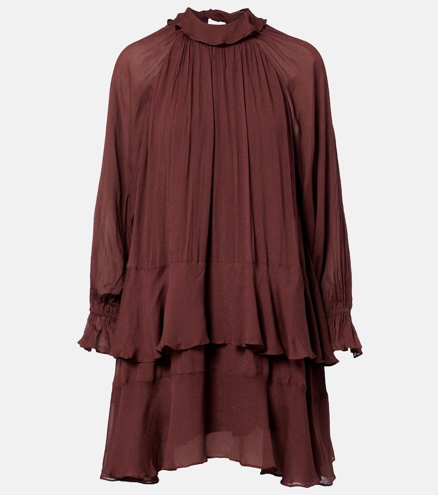 poupette st barth dina ruffled minidress