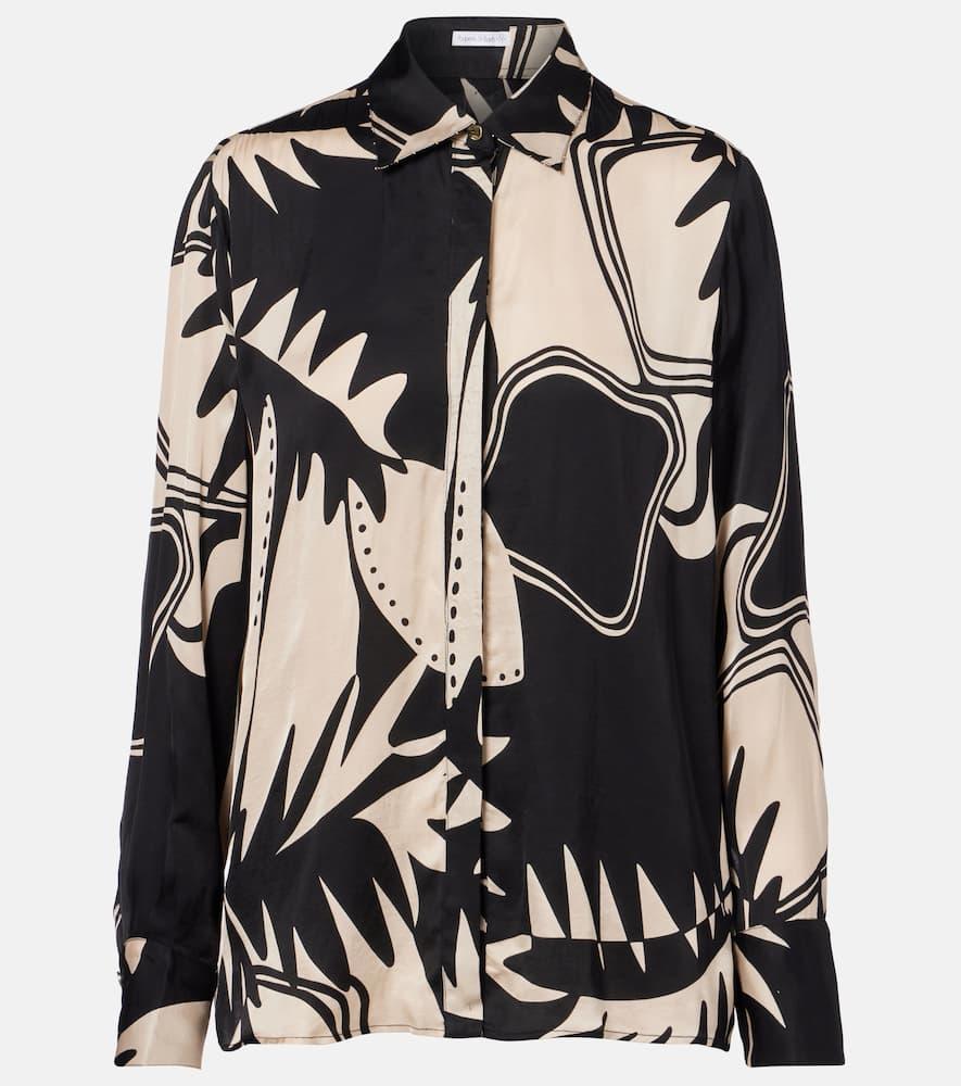 poupette st barth eileen printed blouse