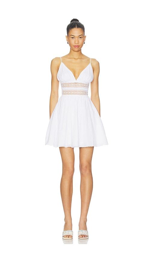 poupette st barth emilie mini dress in white.