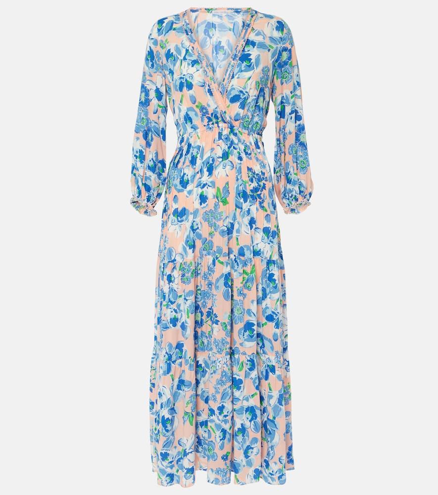 poupette st barth emily floral maxi dress