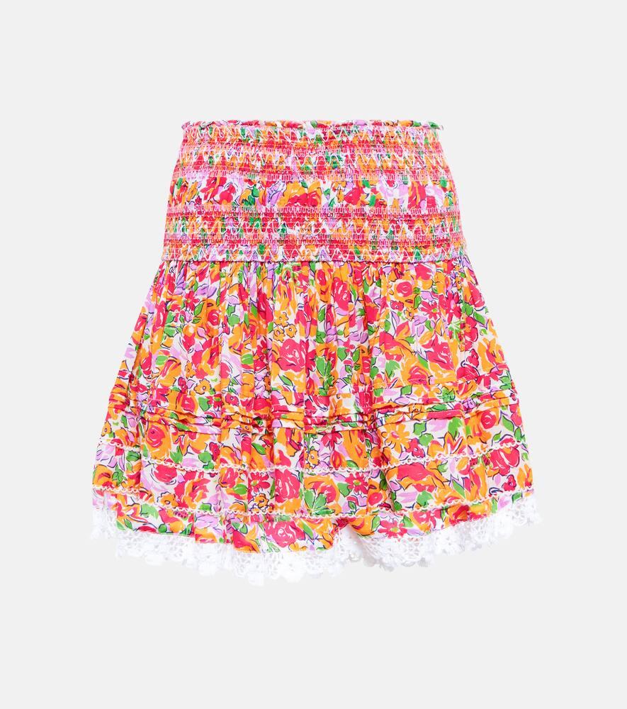 poupette st barth galia floral miniskirt