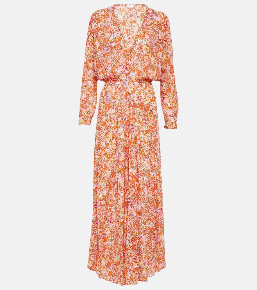 poupette st barth ilona floral midi dress