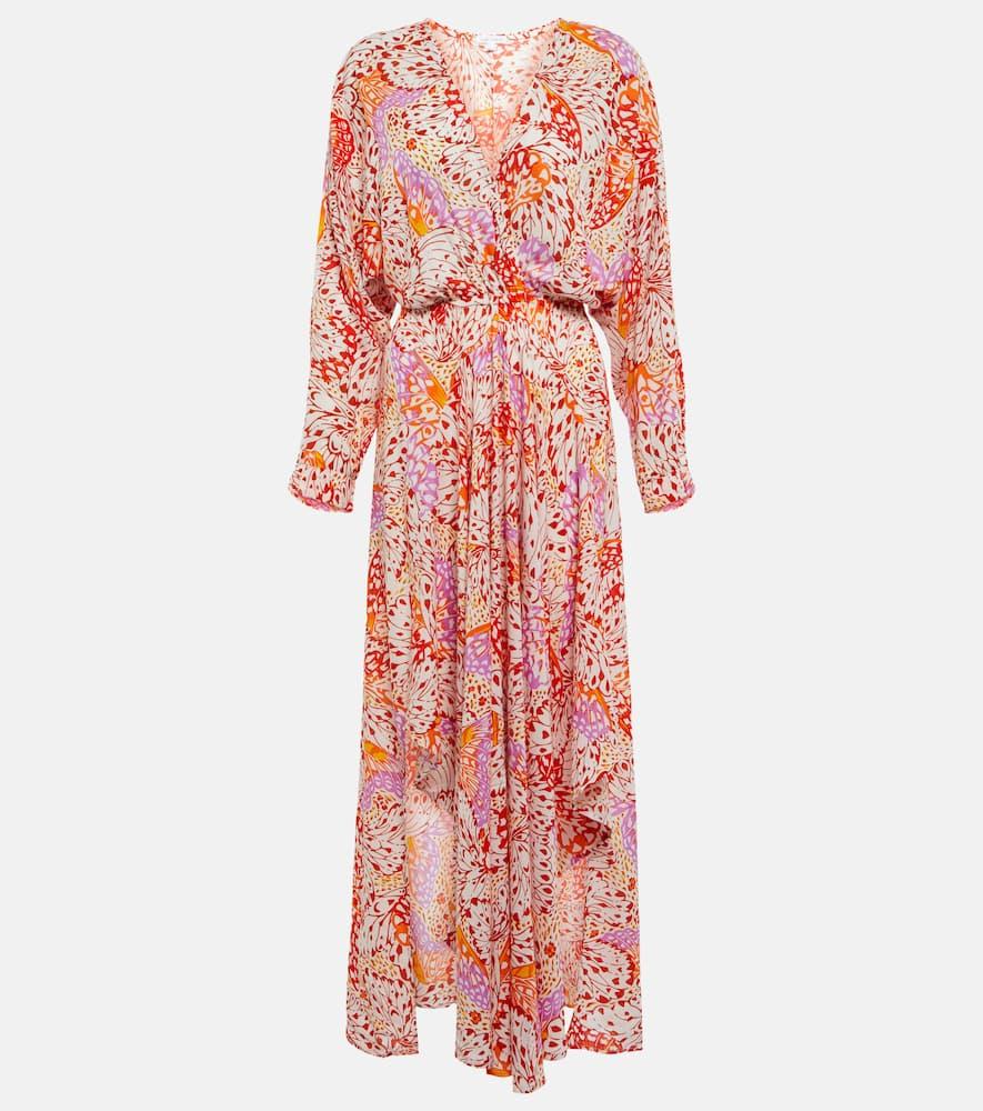 poupette st barth ilona printed maxi dress