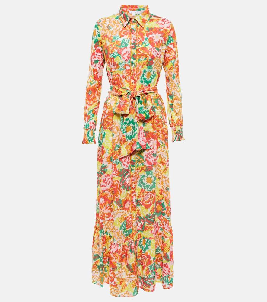 poupette st barth kimi floral shirt dress