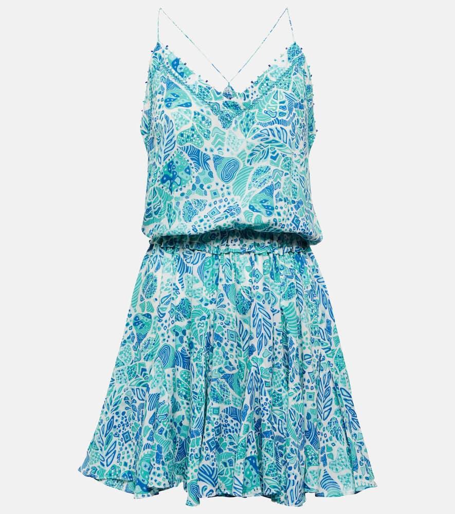 poupette st barth laurie printed minidress