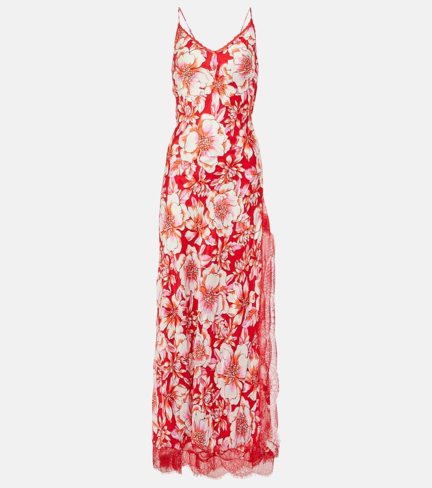 poupette st barth lucia printed midi dress