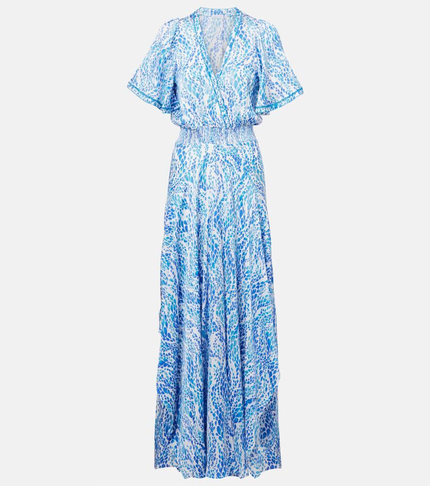 poupette st barth mabelle printed maxi dress
