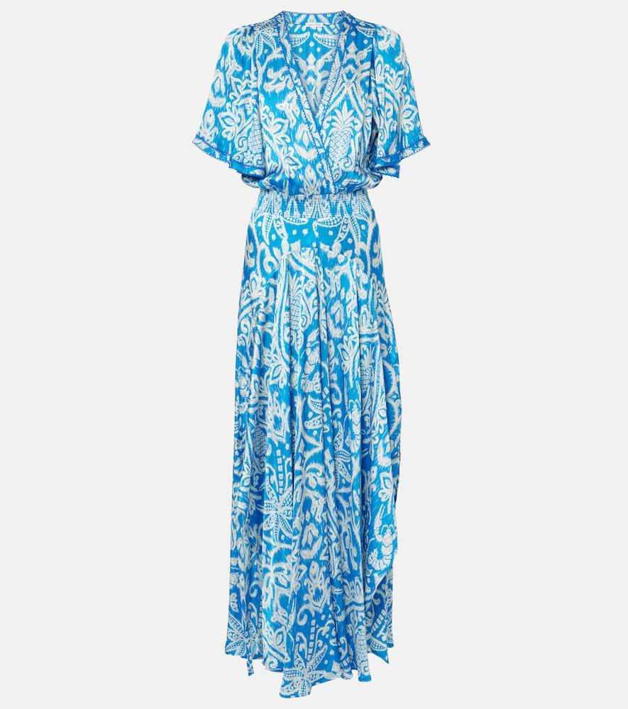 poupette st barth mabelle printed maxi dress