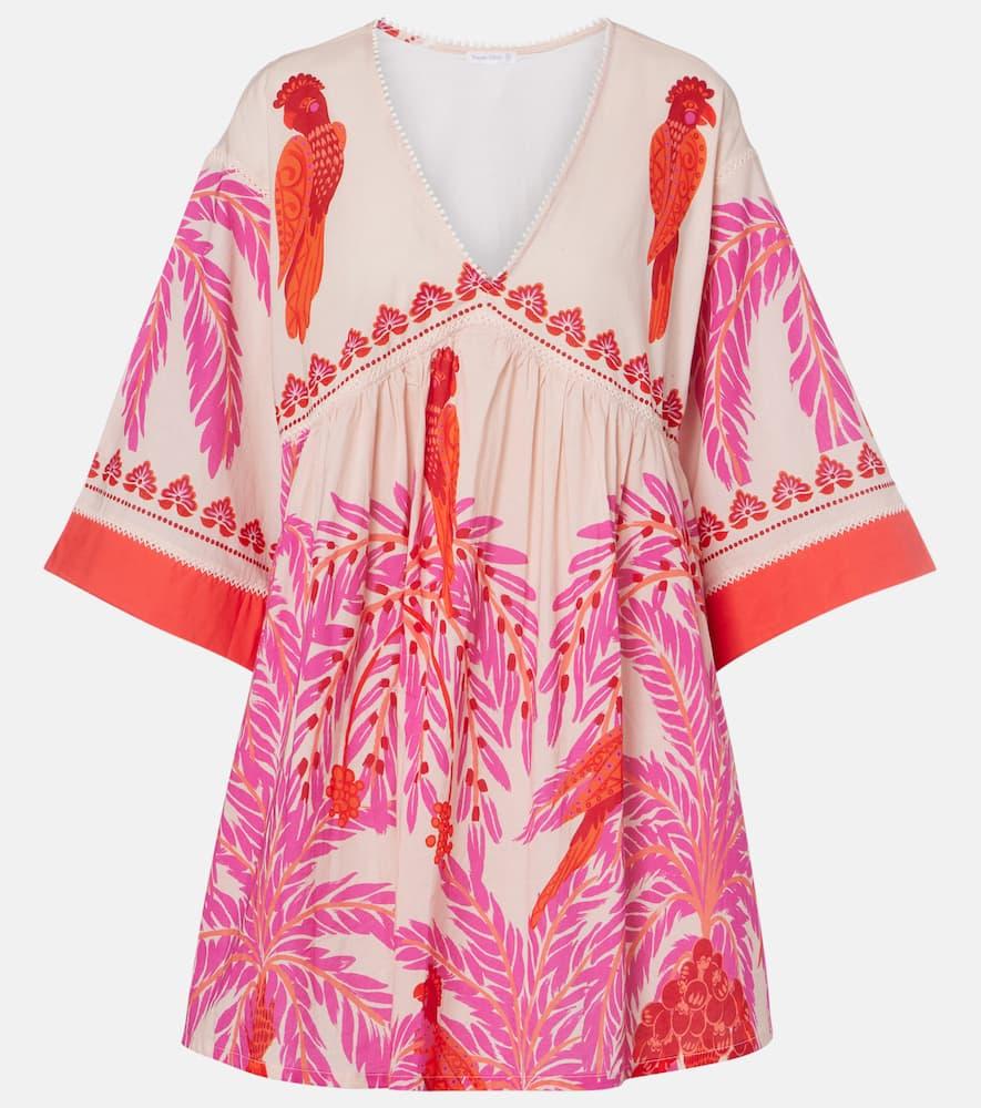 poupette st barth mahault printed cotton minidress