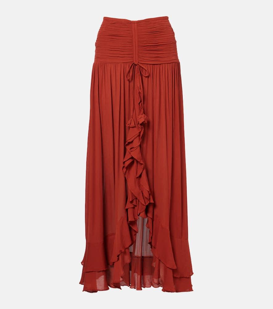 poupette st barth neree asymmetric maxi skirt